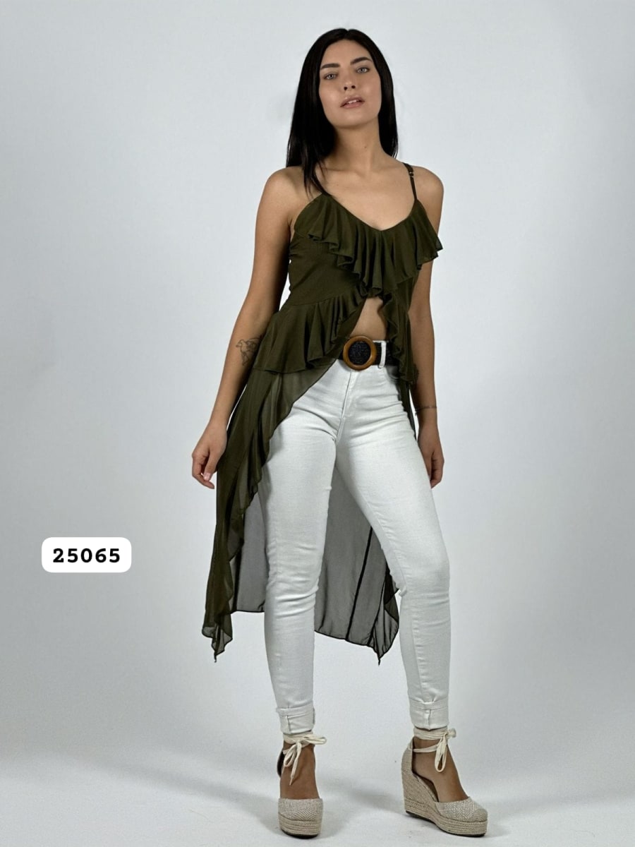 Blusa Larga con Vuelo A3-672