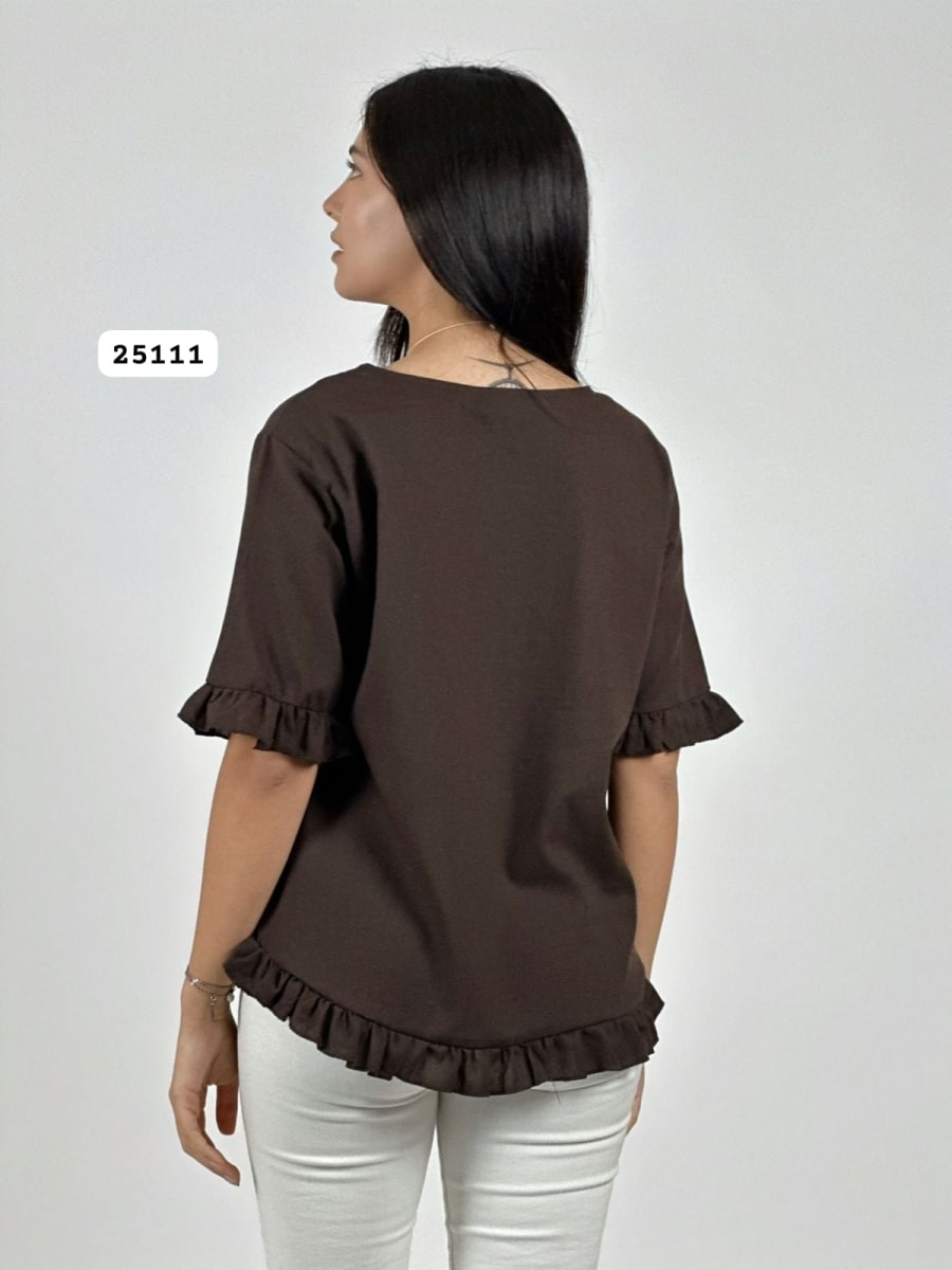 Polera con Collar Terminaciones Faroleos A1-426