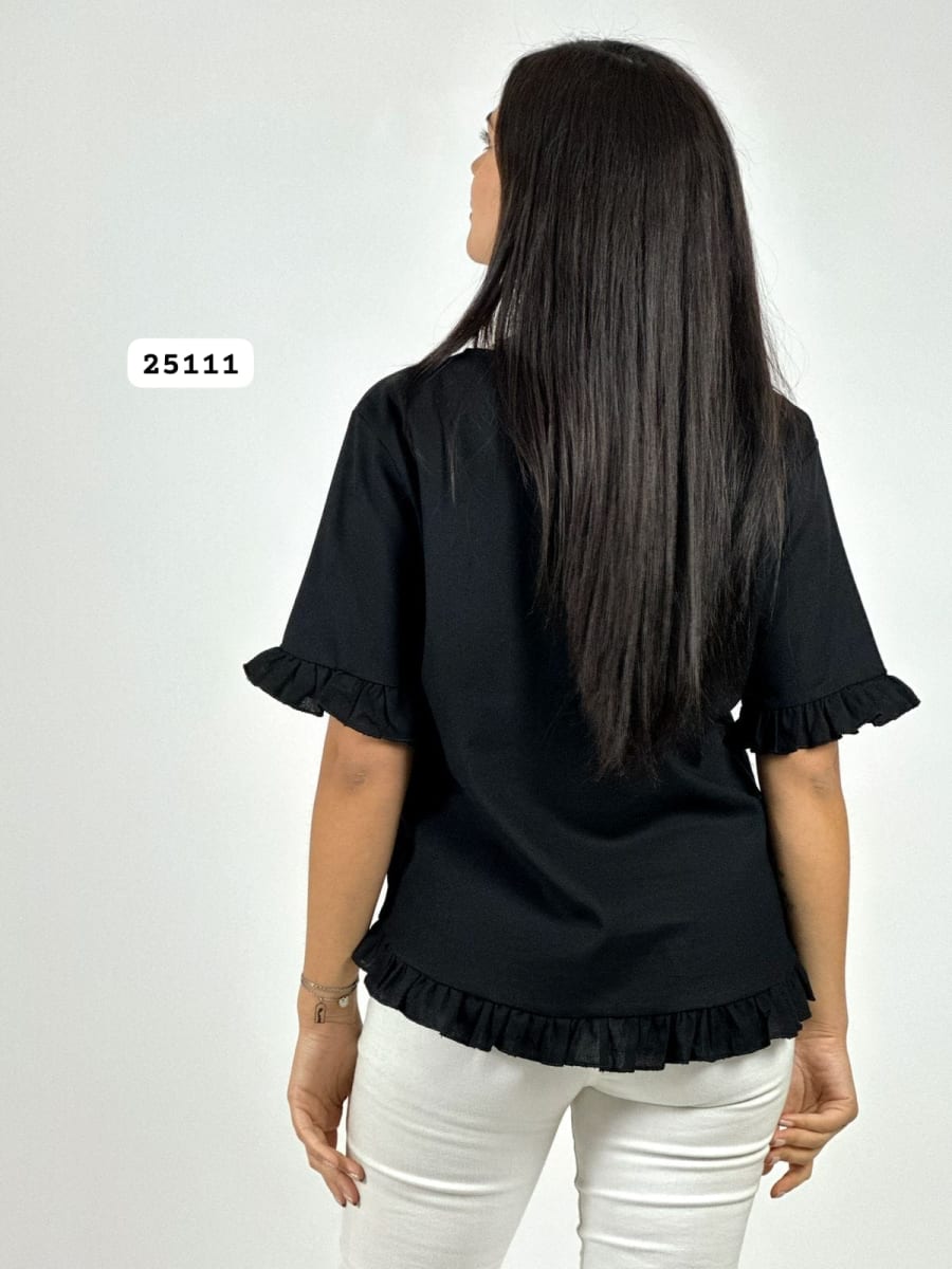 Polera con Collar Terminaciones Faroleos A1-429