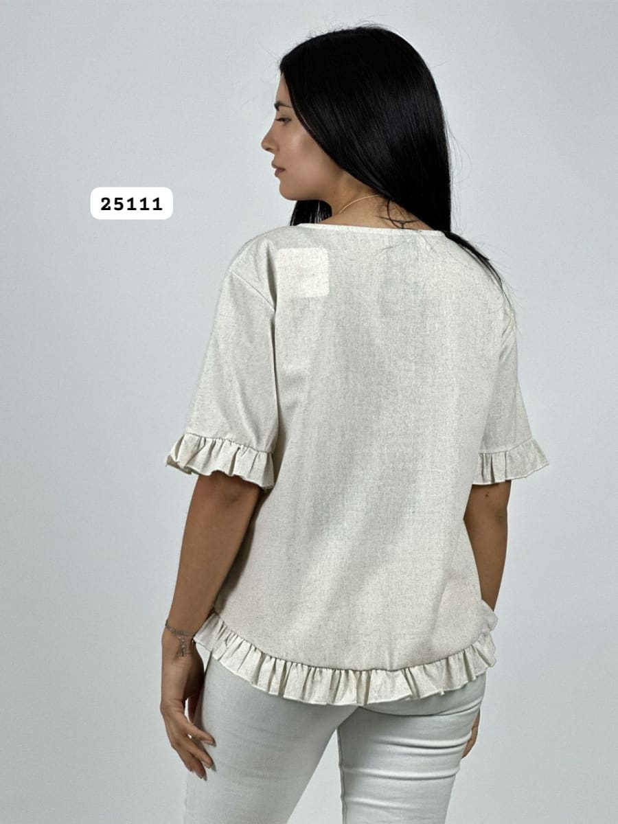 Polera con Collar Terminaciones Faroleos A1-4212