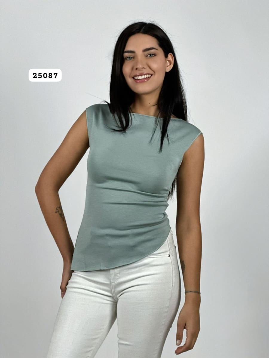 Polera Elasticada Formal A1-3513