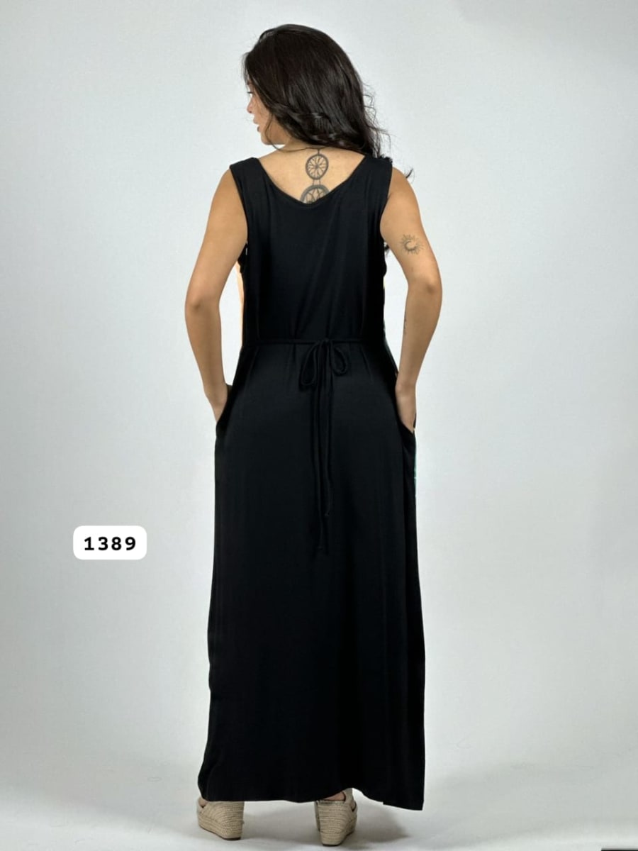 Vestido Cey Sublimado Hojas A3-8013