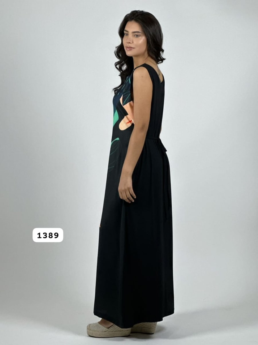 Vestido Cey Sublimado Hojas A3-8012