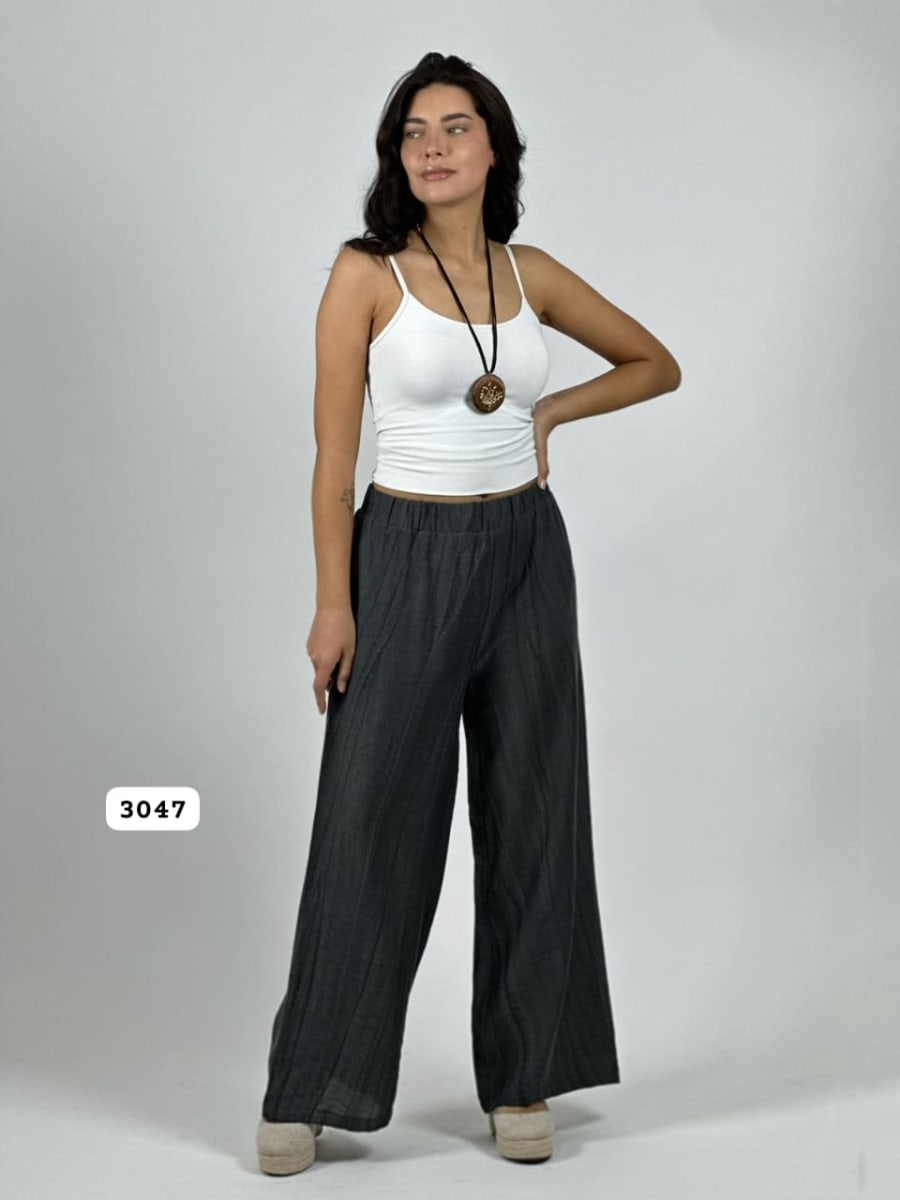 Palazzo Crepe Pretina Elasticada A1-71