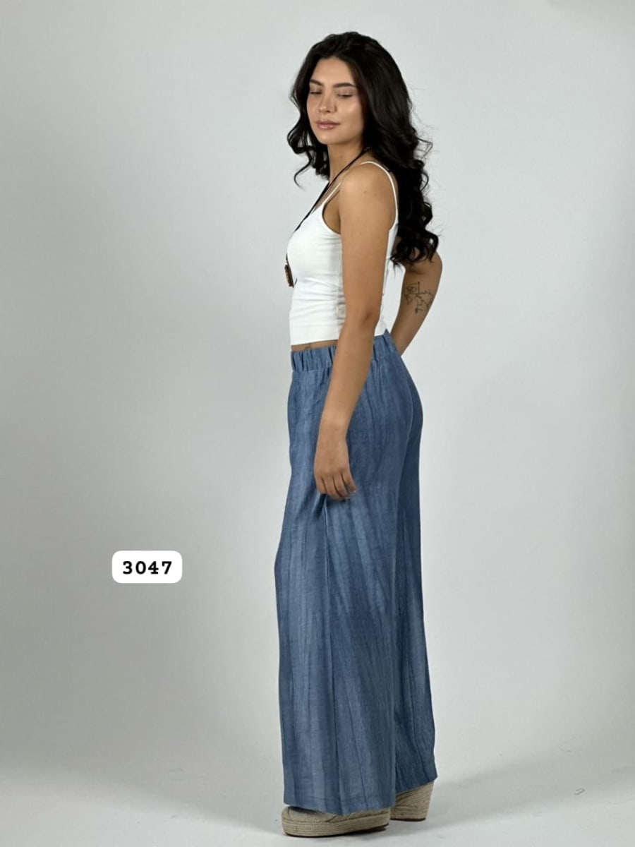 Palazzo Crepe Pretina Elasticada A1-76