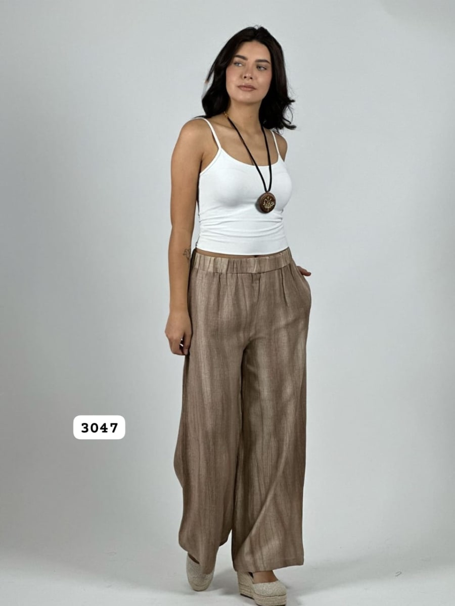 Palazzo Crepe Pretina Elasticada A1-78