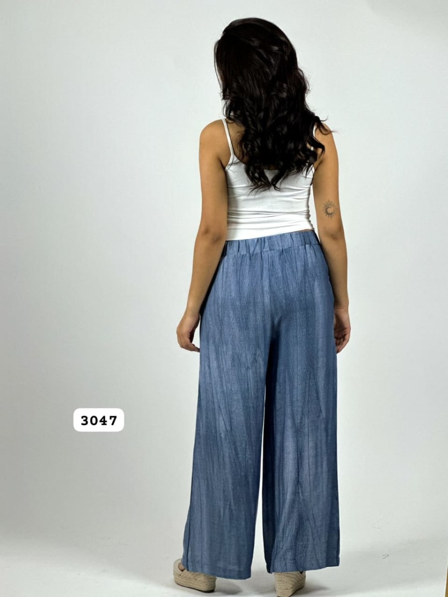 Palazzo Crepe Pretina Elasticada A1-77