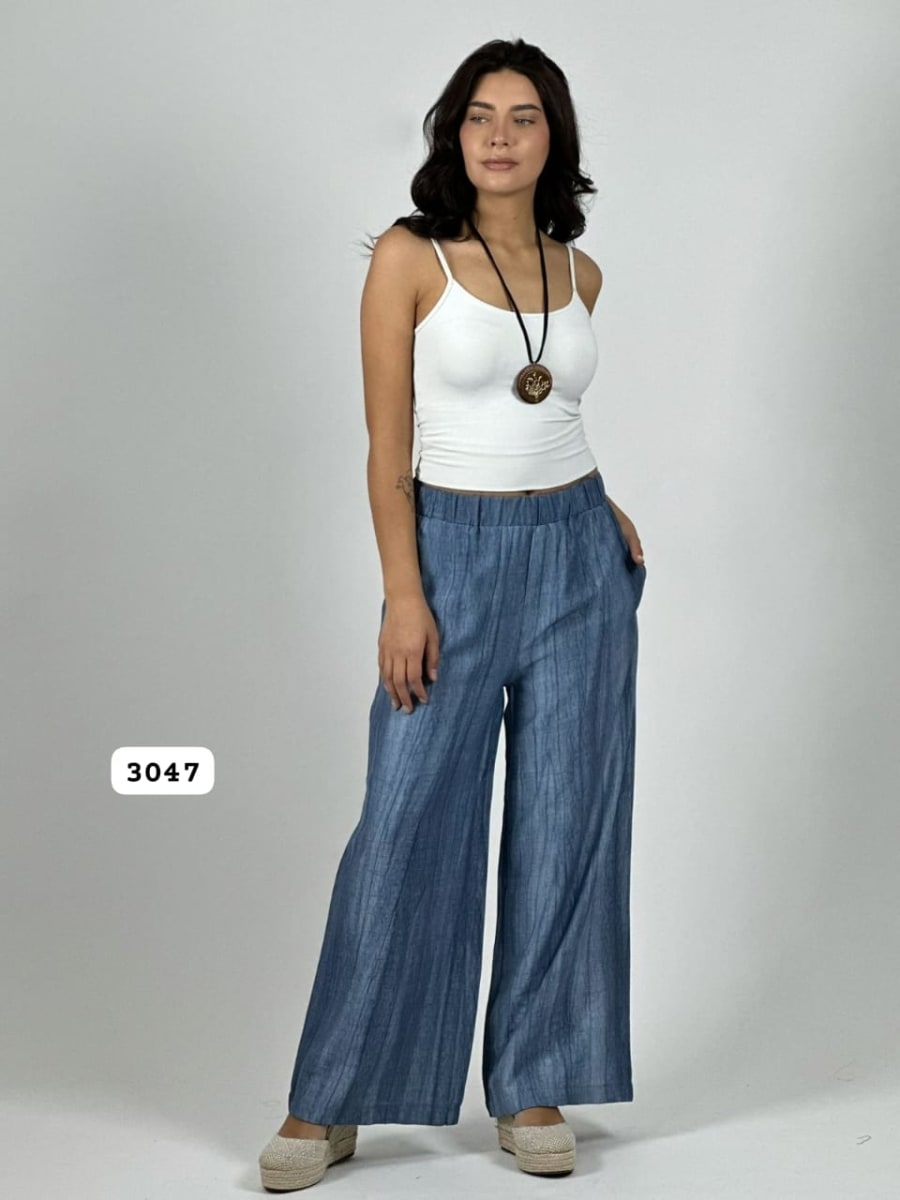 Palazzo Crepe Pretina Elasticada A1-74