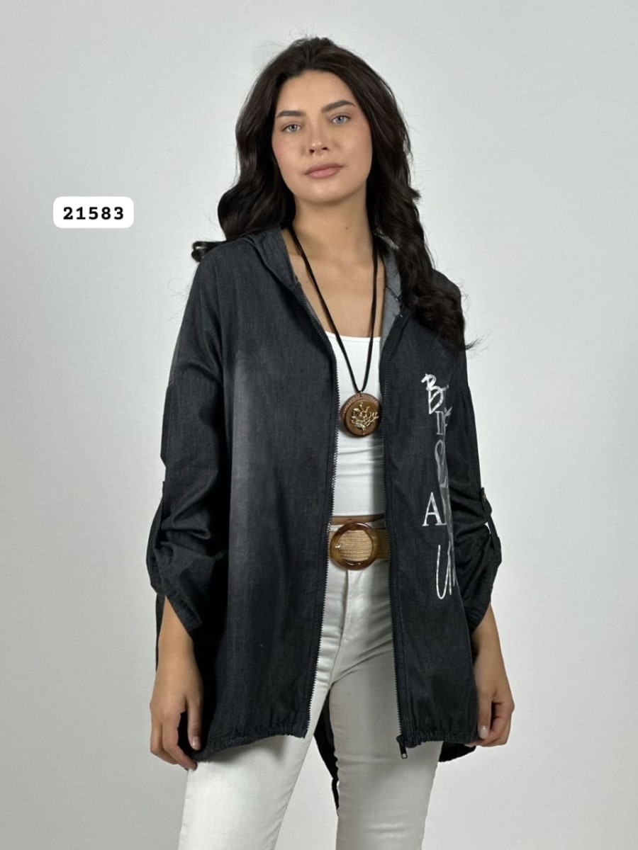 Poleron Mezclilla Cierre BELIEVE A1-151