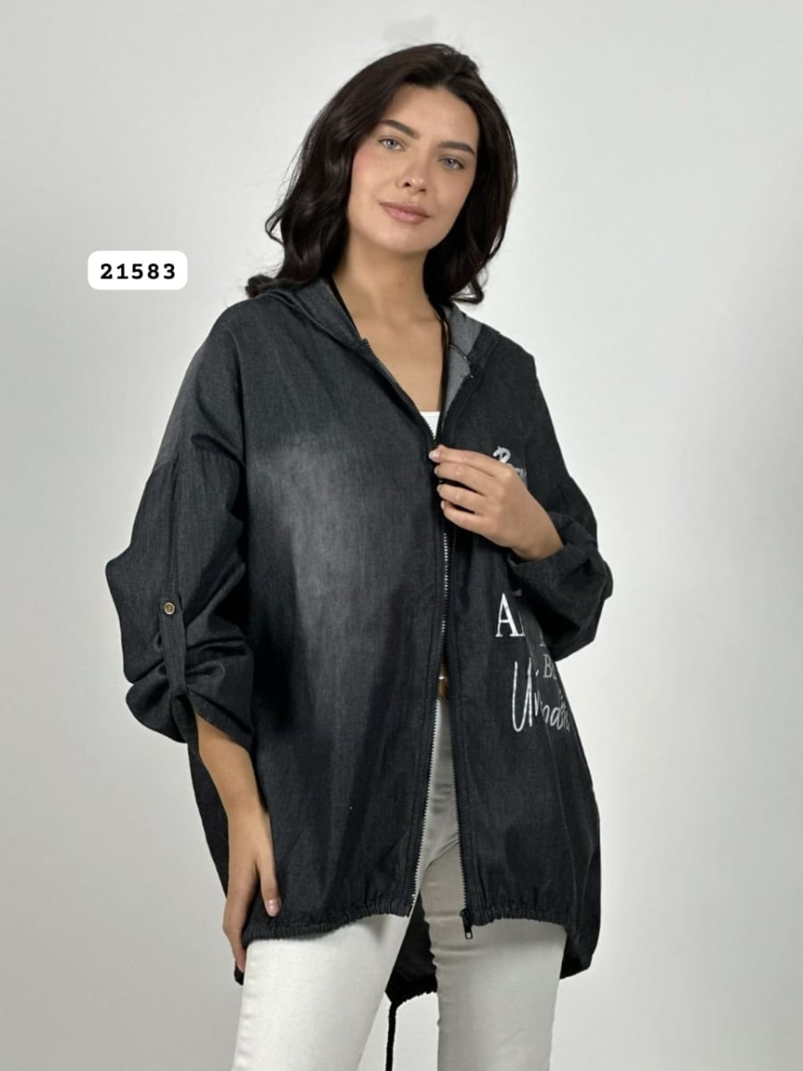 Poleron Mezclilla Cierre BELIEVE A1-152