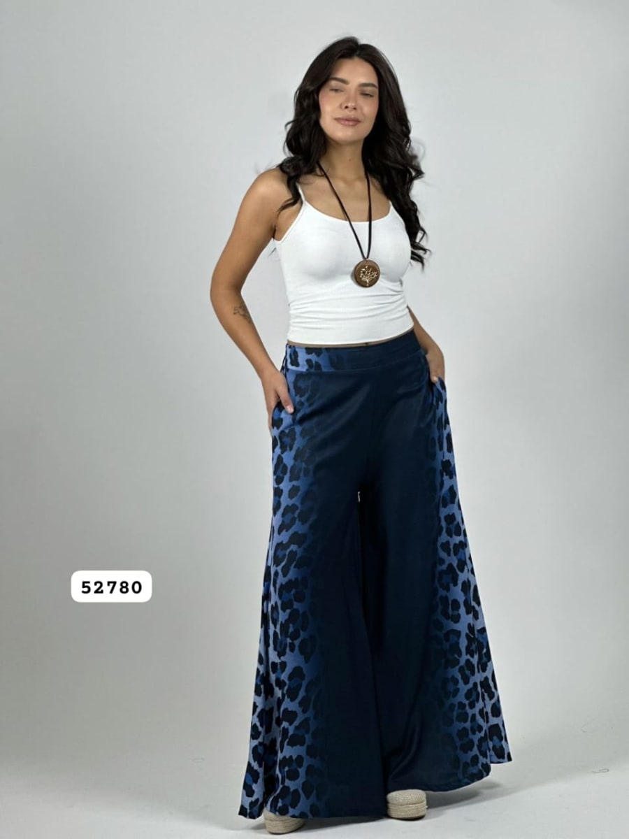 Palazzo Crepe Degrade Costado Print A4-931