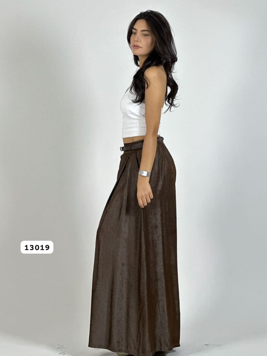 Palazzo Satinado con Cinturon A3-786