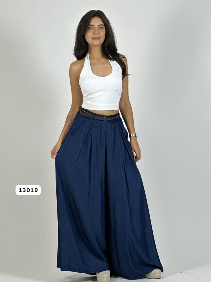 Palazzo Satinado con Cinturon A3-787