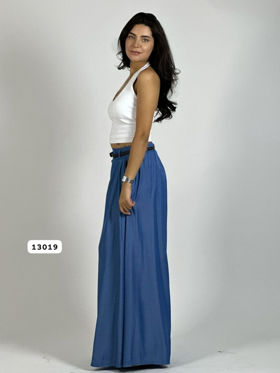 Palazzo Satinado con Cinturon A3-7815