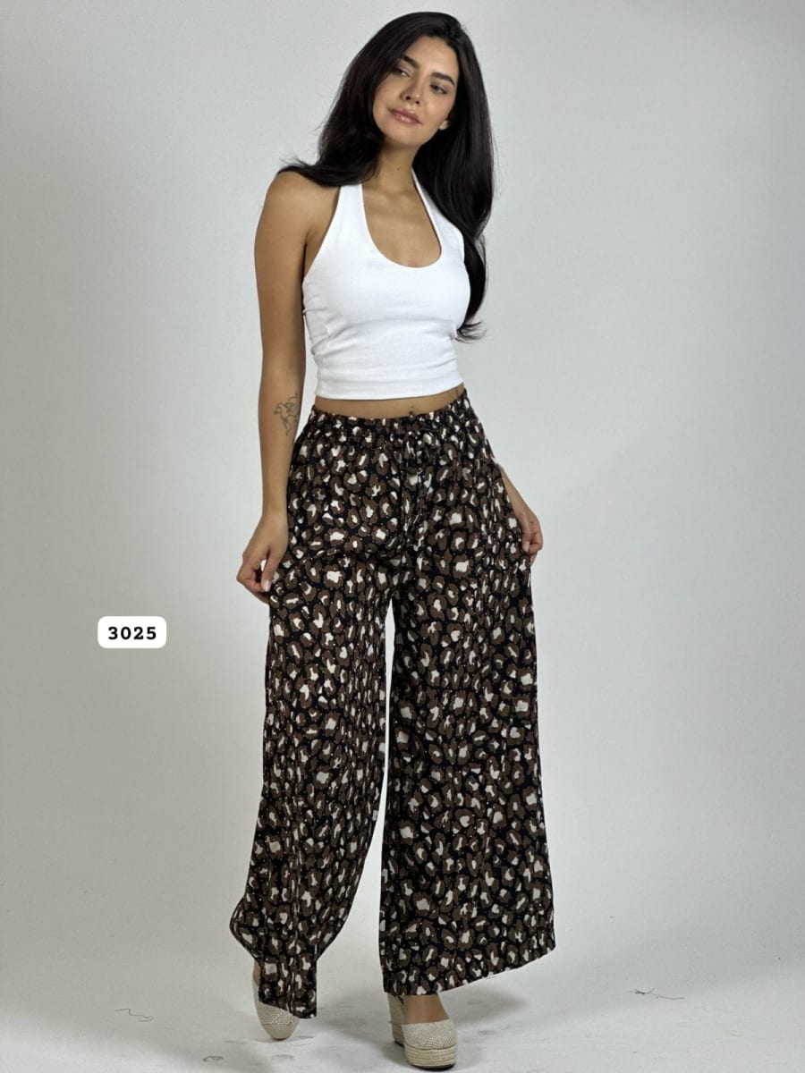 Palazo Satín Estampado Print A3-662