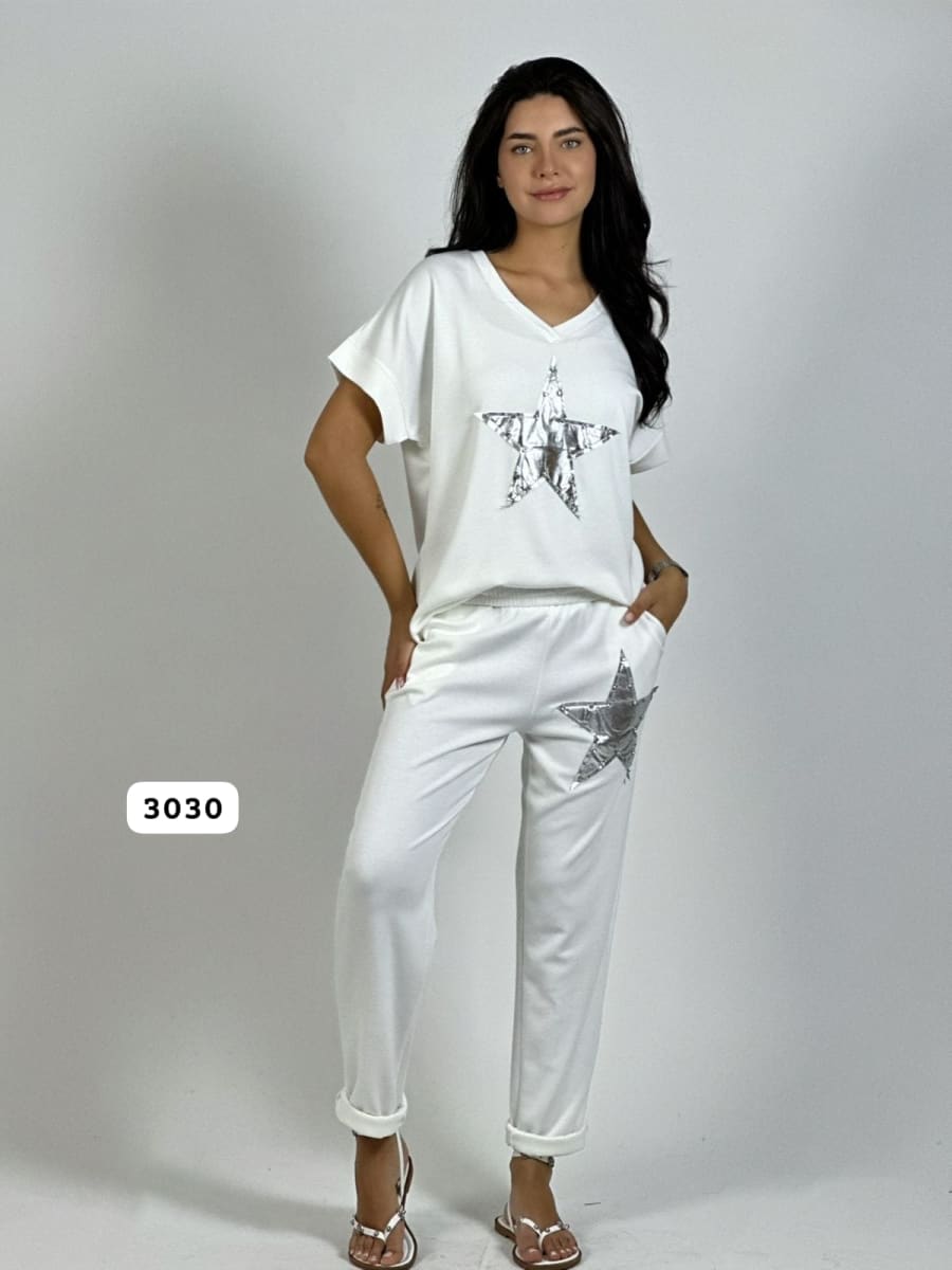 Polera de Algodón Con Estrella A3-693