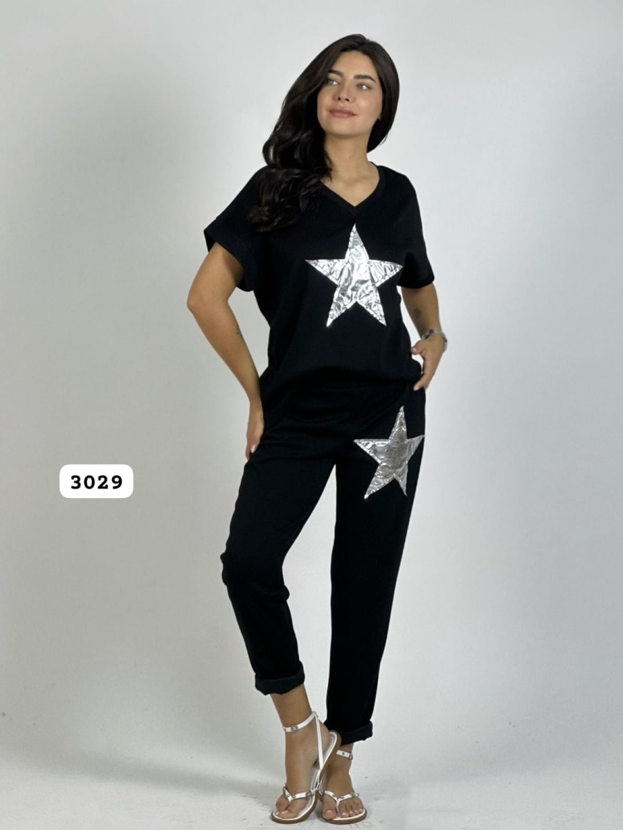 Polera de Algodón Con Estrella A3-694