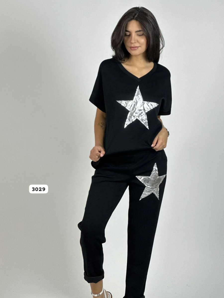 Polera de Algodón Con Estrella A3-695