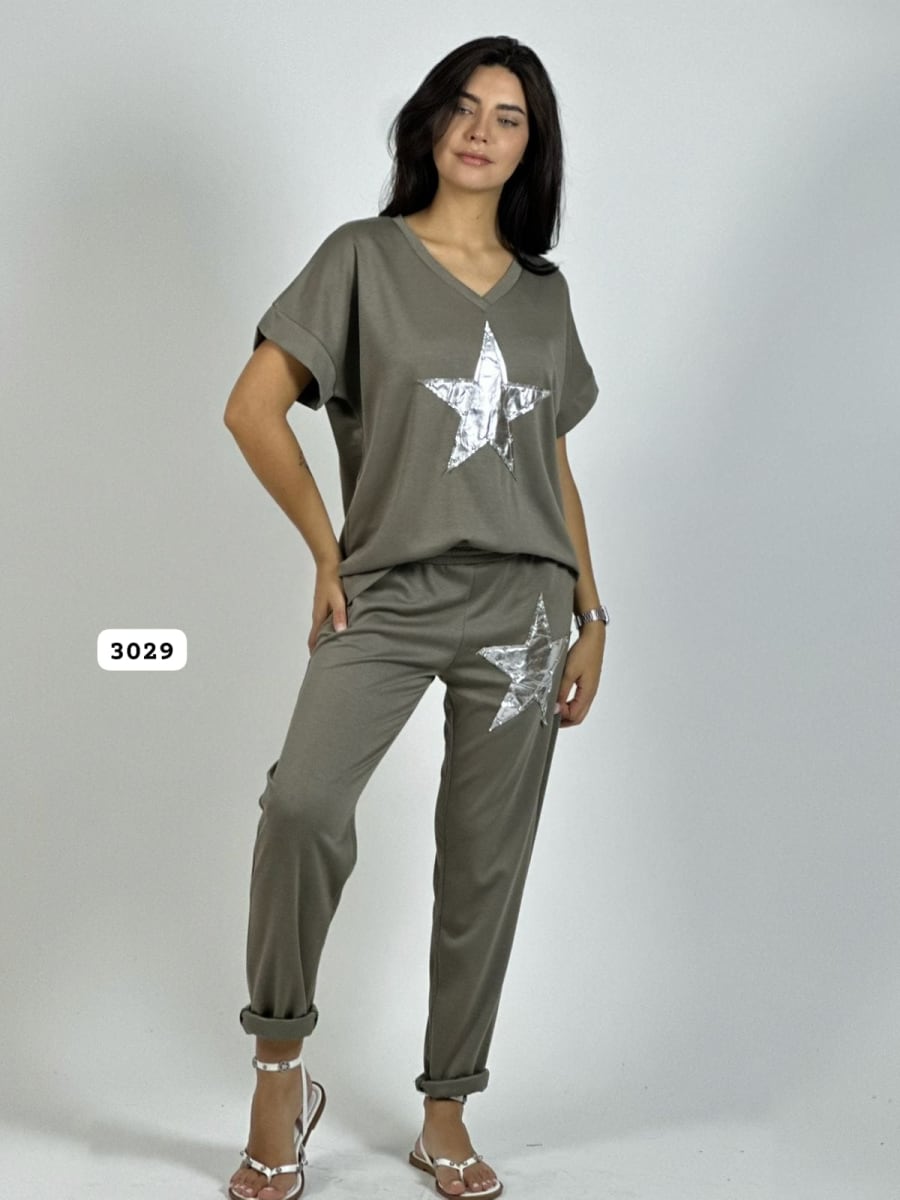 Polera de Algodón Con Estrella A3-698
