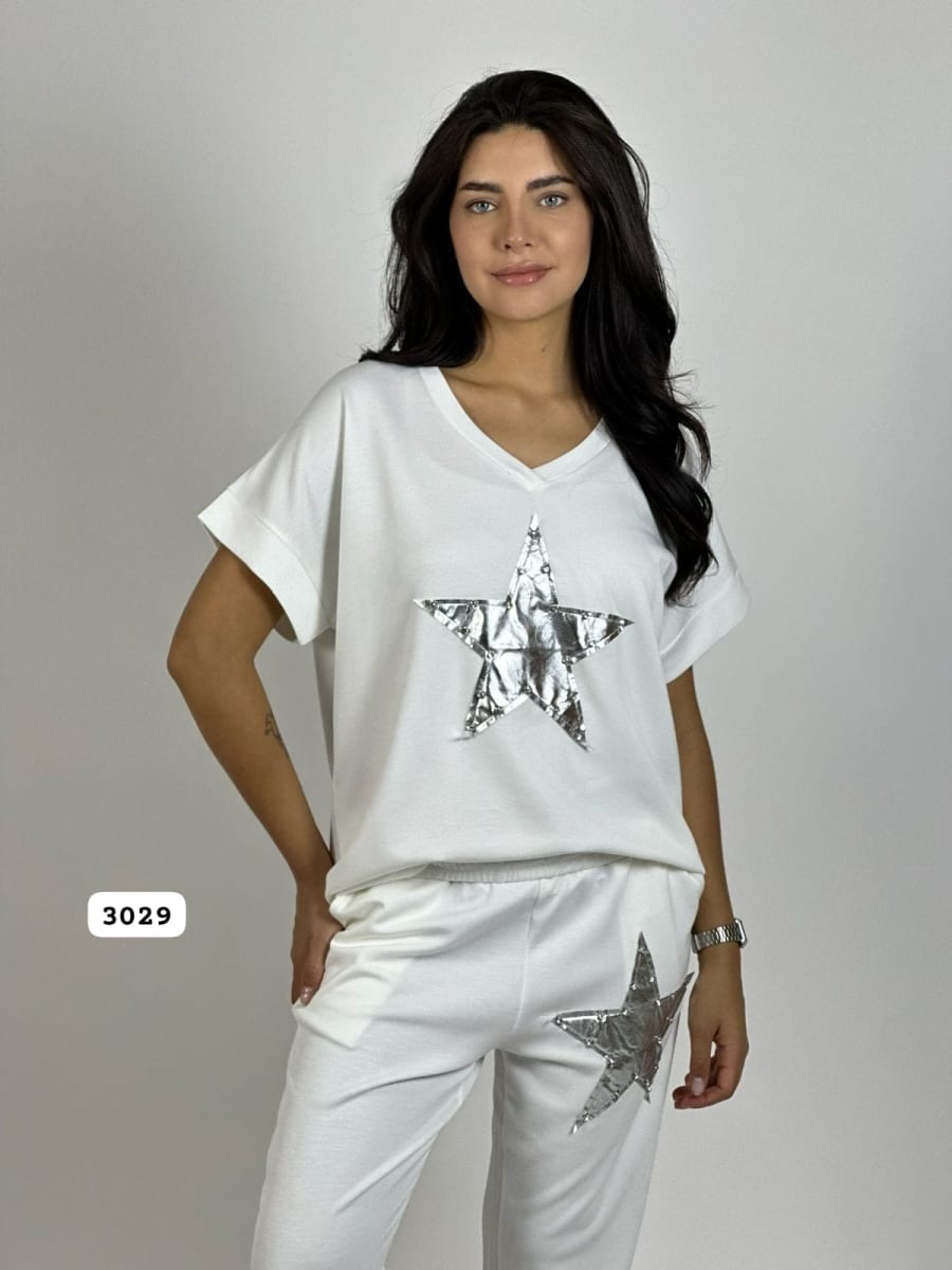 Polera de Algodón Con Estrella A3-691