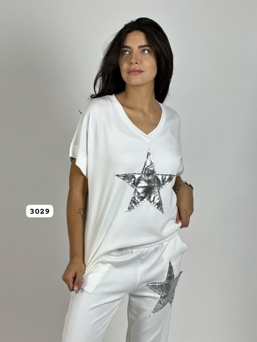 Polera de Algodón Con Estrella A3-692