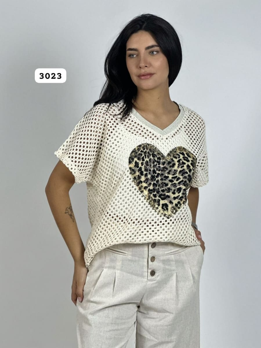 Polera Holo Corazon Print A1-176