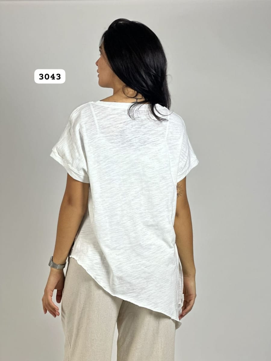 Polera Lino Con Estrella Colorida A3-723