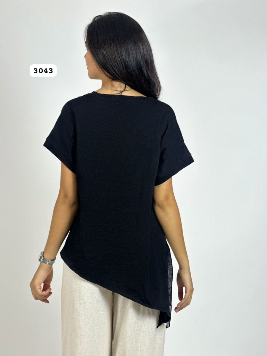 Polera Lino Con Estrella Colorida A3-725