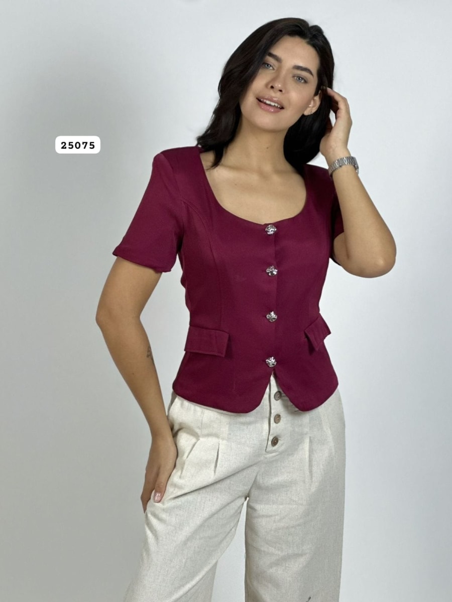 Blazer Forrado Manga Corta A2-5610