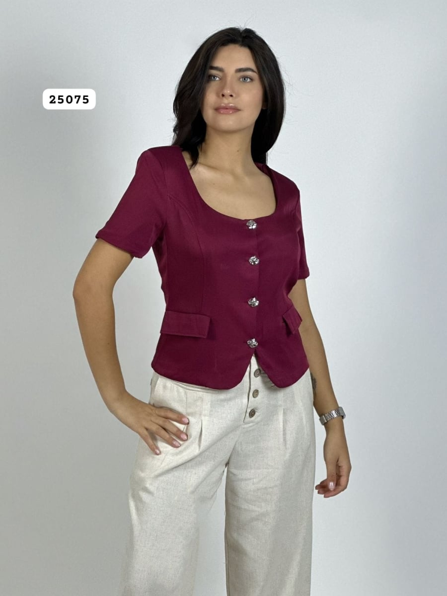 Blazer Forrado Manga Corta A2-5611