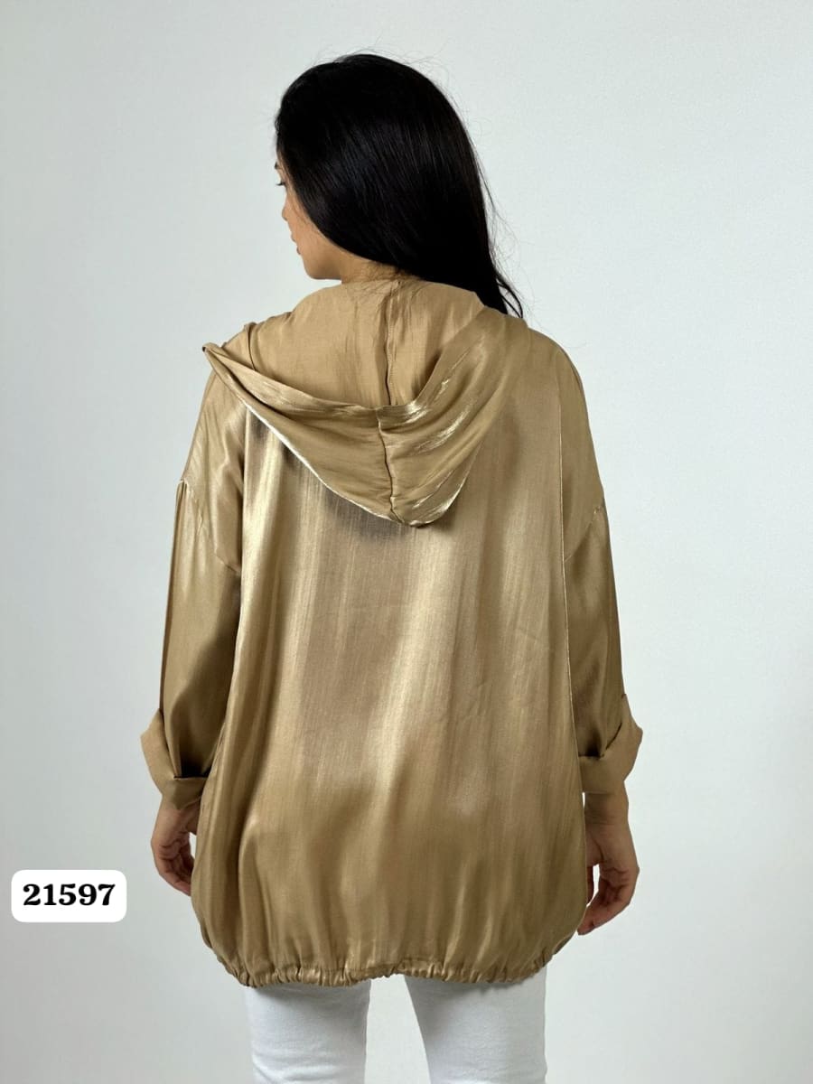 Poleron Satin Garras Print BELIEVE IN YOUR A4-926