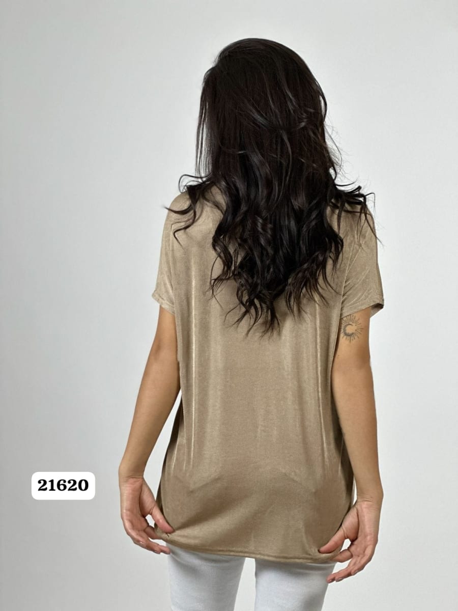 Polera Acetato 2 Corazones Brillantes PARIS MIU A1-203
