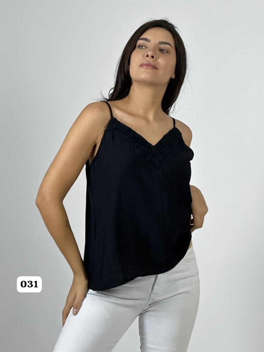 Polera Lencera Cey Cuello V A1-446