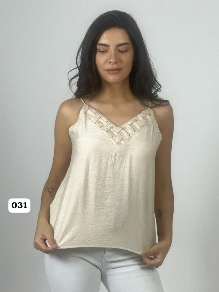 Polera Lencera Cey Cuello V A1-448