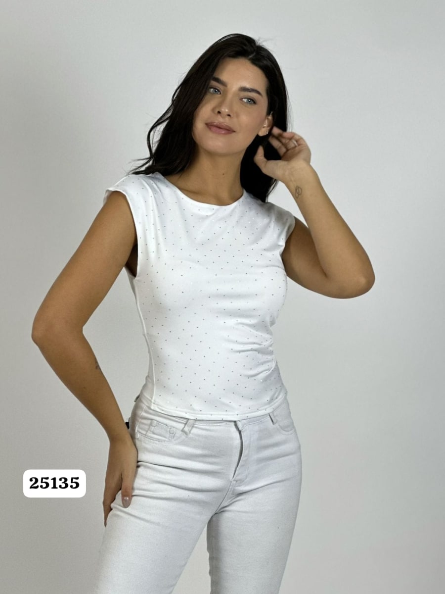 Polera Puntos Brillantes A3-7514
