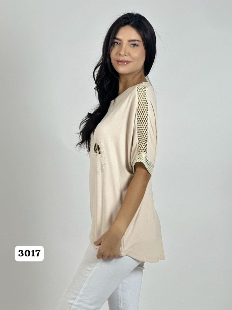 Polera Algodon LOVE Corazon Print A1-394