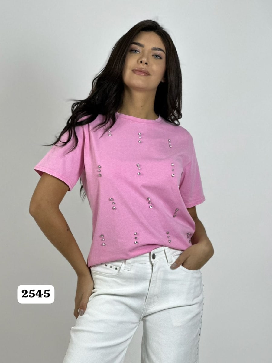 Polera Algodon con Tachas A3-812