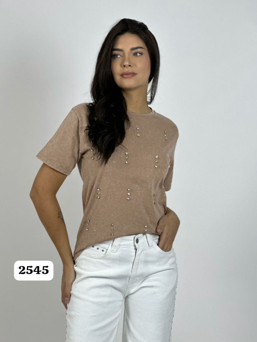 Polera Algodon con Tachas A3-816