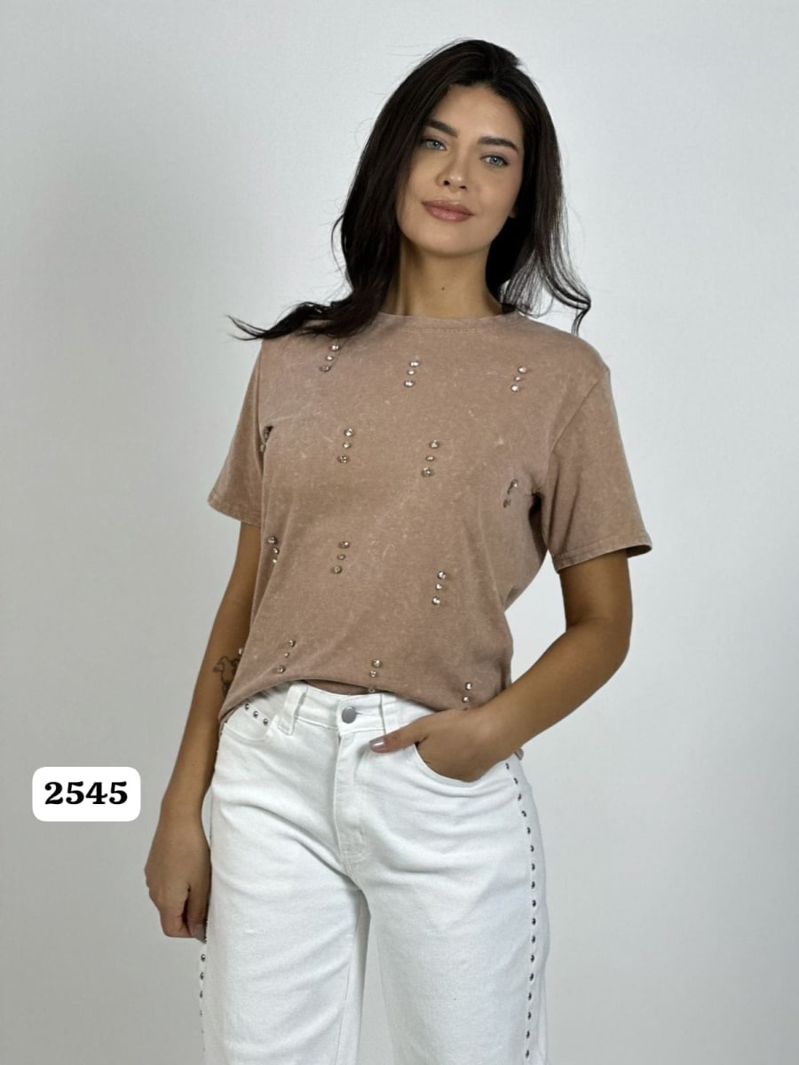 Polera Algodon con Tachas A3-814