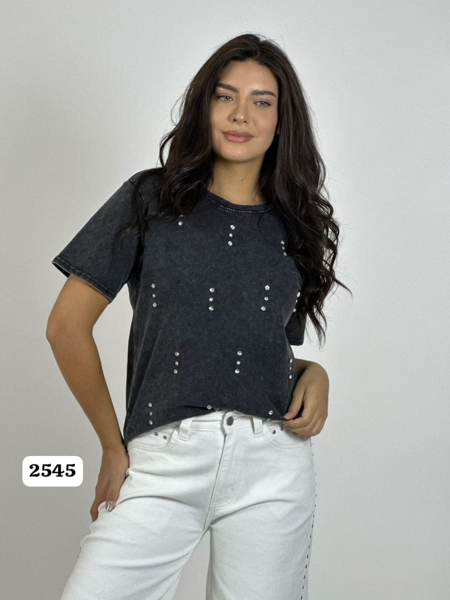 Polera Algodon con Tachas A3-818