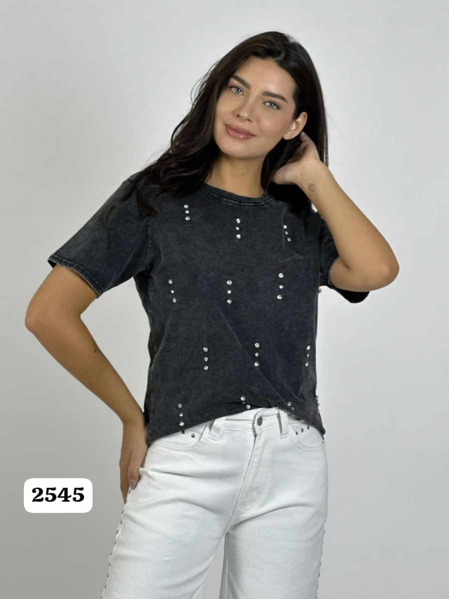 Polera Algodon con Tachas A3-817