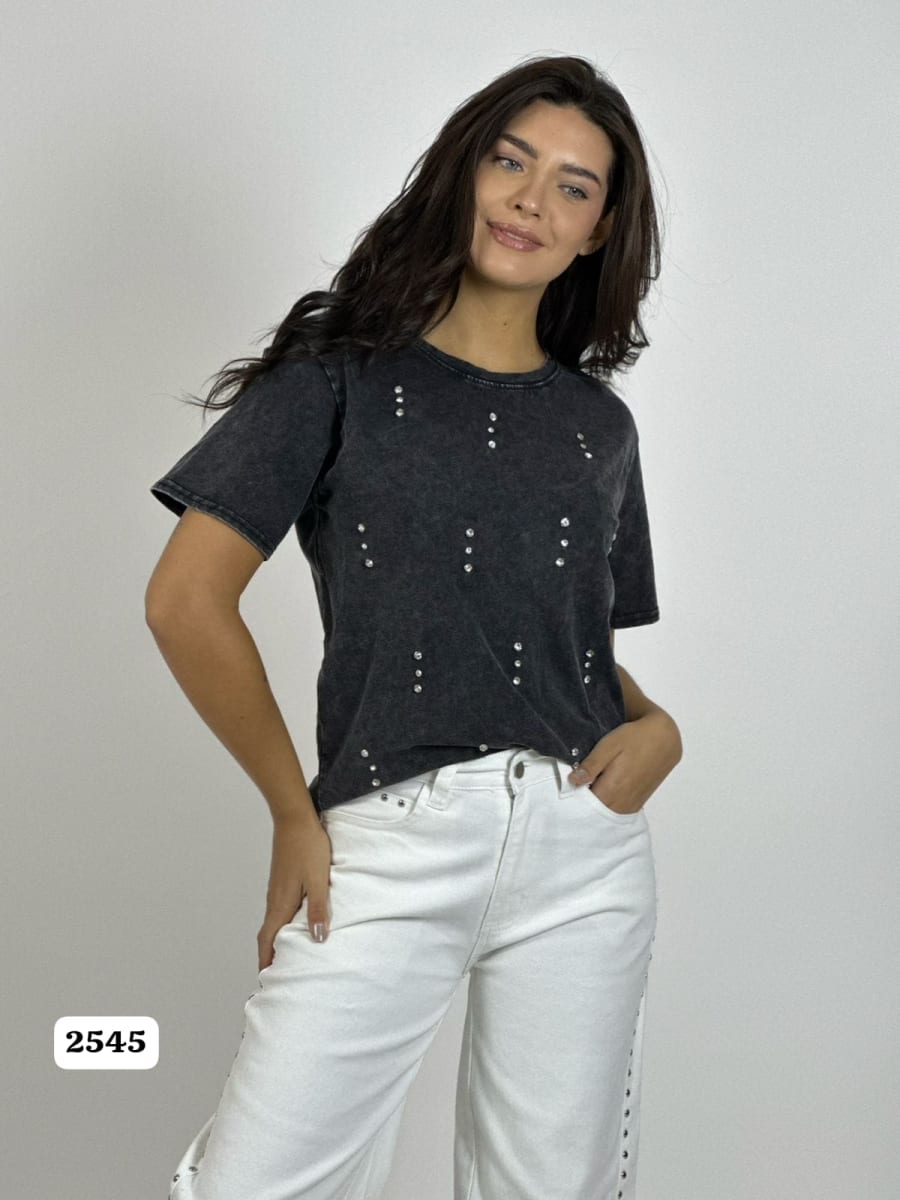 Polera Algodon con Tachas A3-819