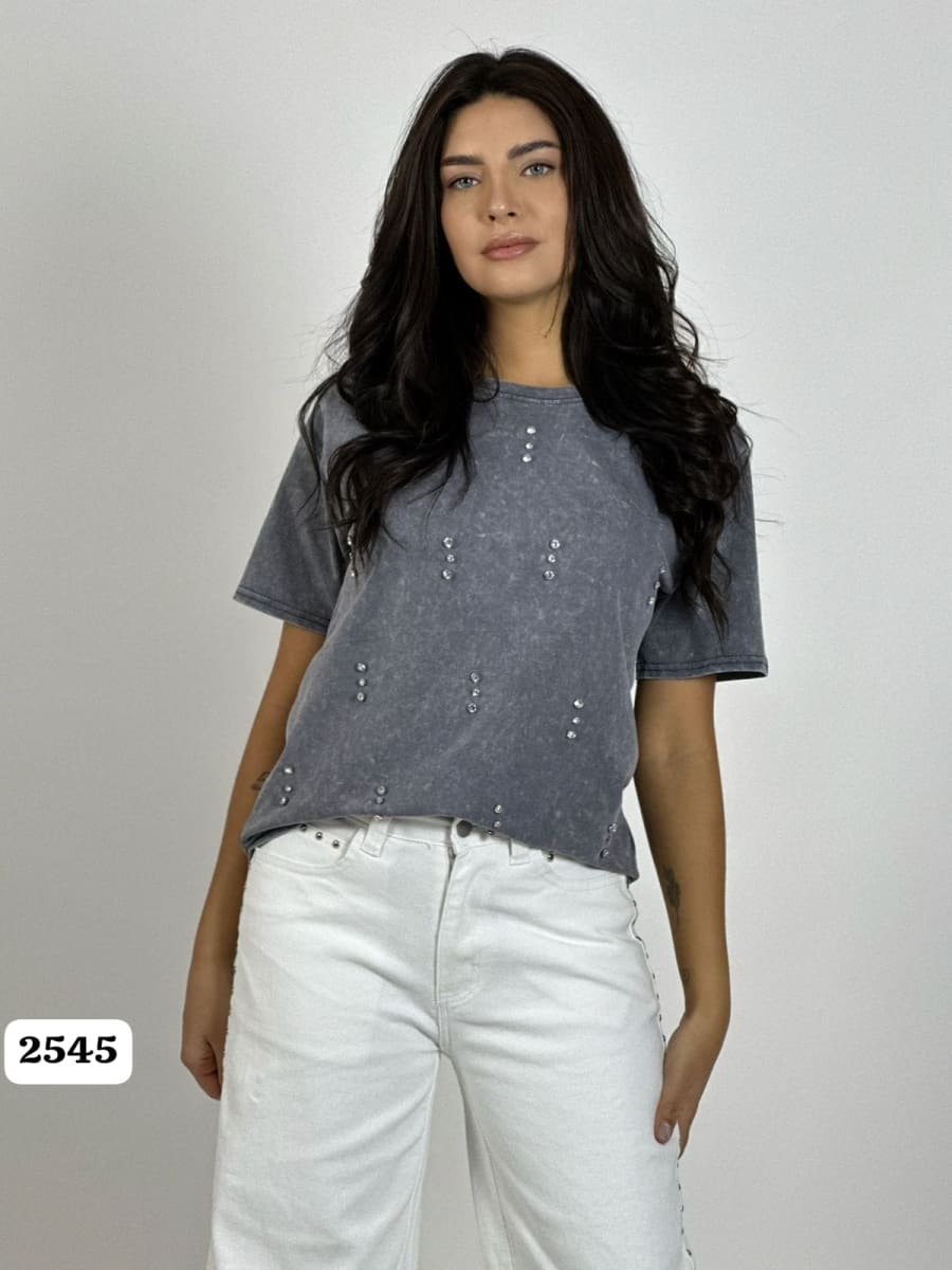 Polera Algodon con Tachas A3-8115