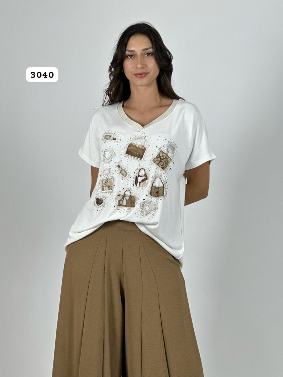 Polera Acetato Accesorios Estampados A1-201