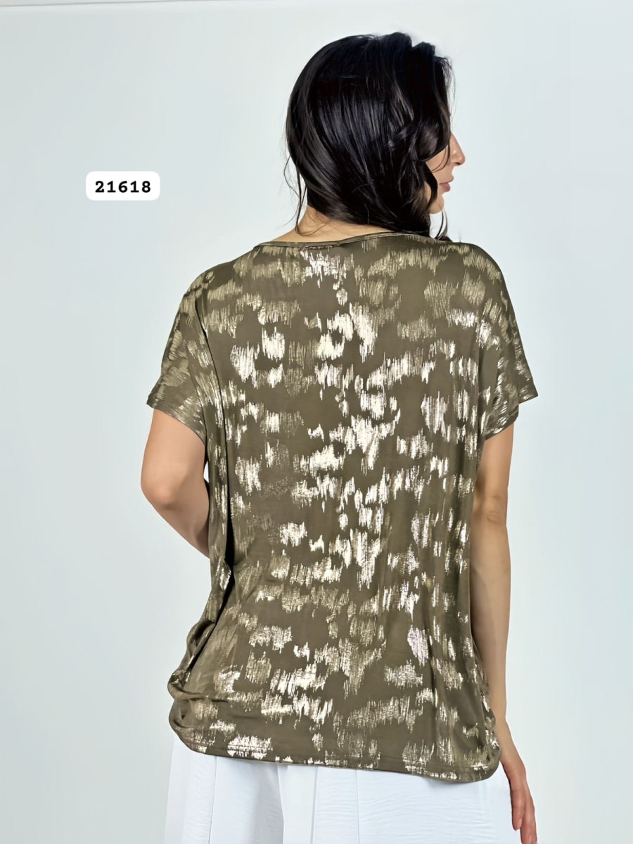 Polera Acetato Jaspeada ELINEPARIS A A1-439