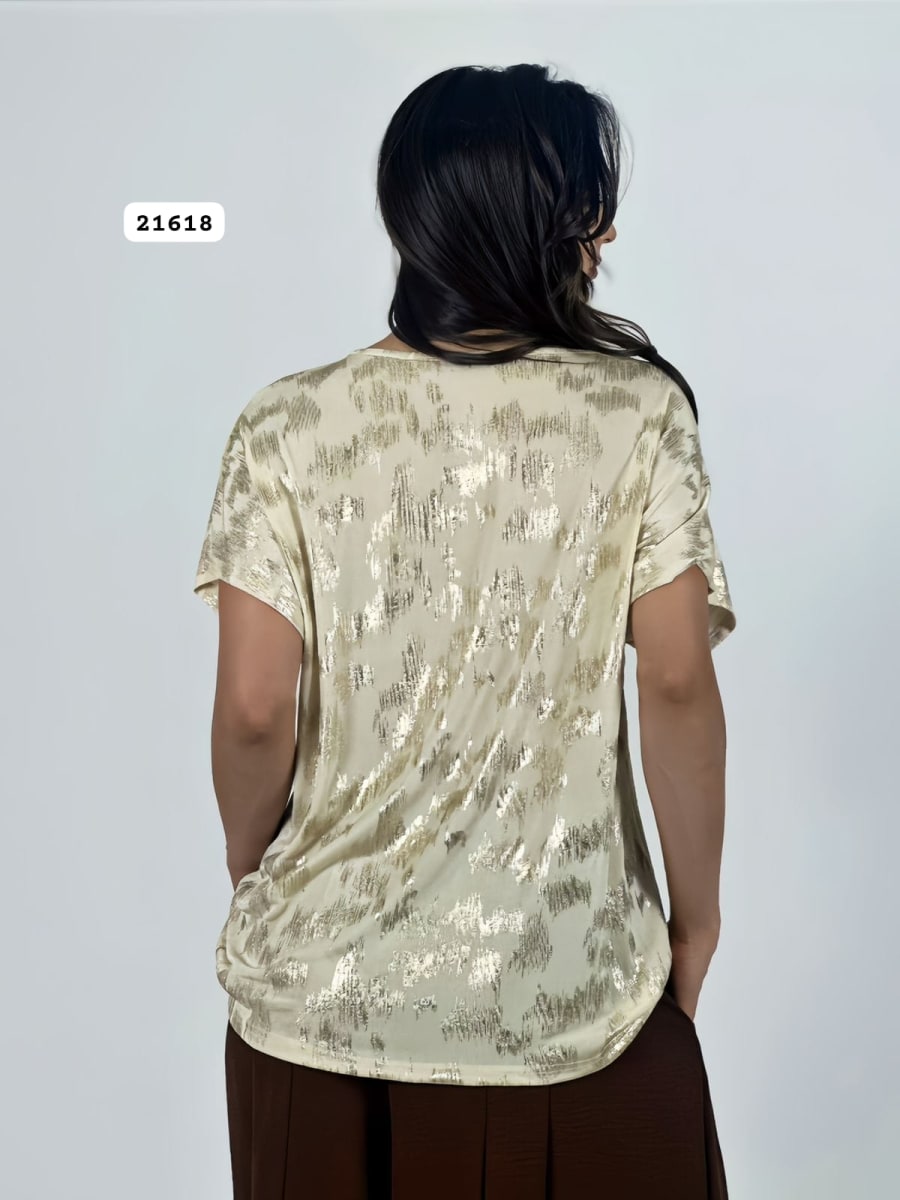 Polera Acetato Jaspeada ELINEPARIS A A1-4313