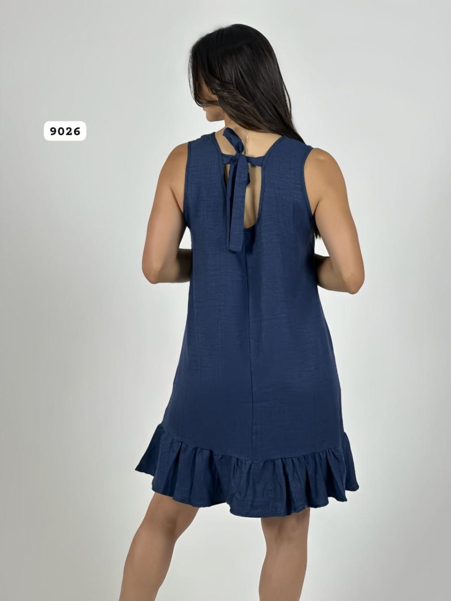 Mini Vestido Sin Mangas Tela Cey A1-113