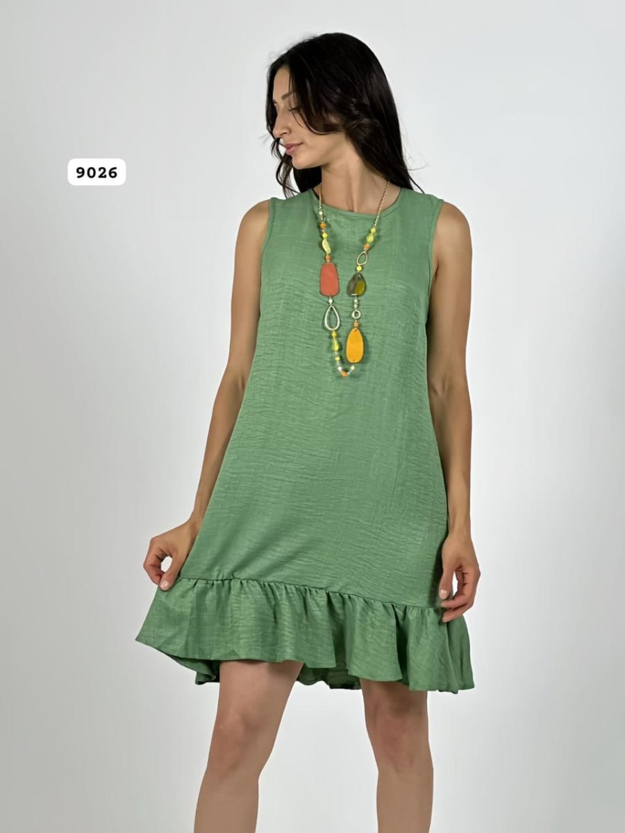 Mini Vestido Sin Mangas Tela Cey A1-115