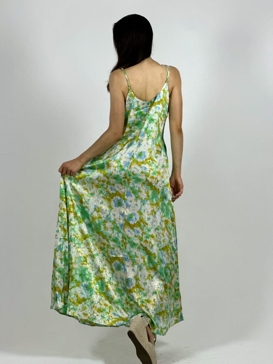 Vestido Estampado Difuminado con Brillos A1-176