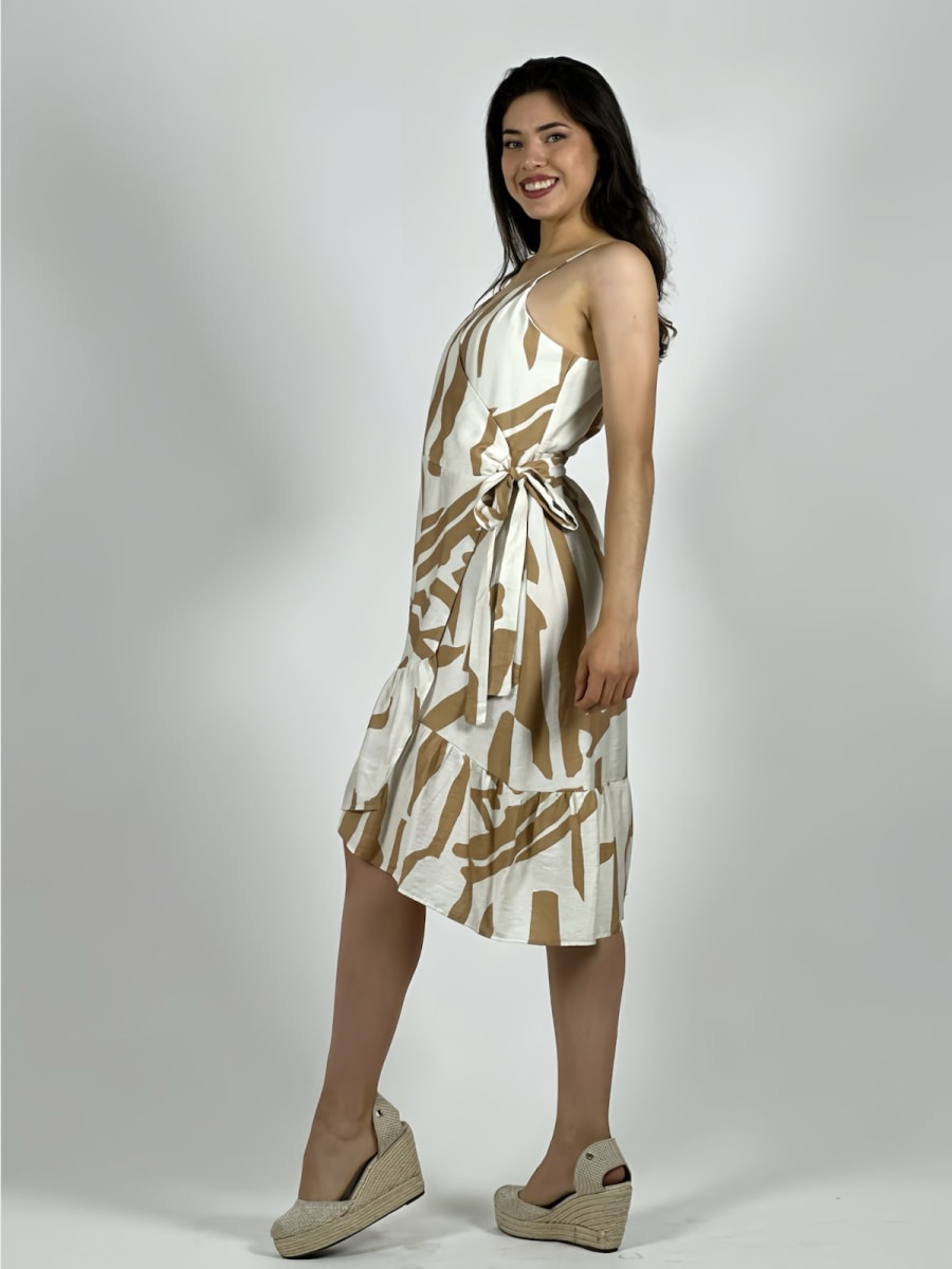 Mini Vestido Cruzado Viscosa Calidad A1-42